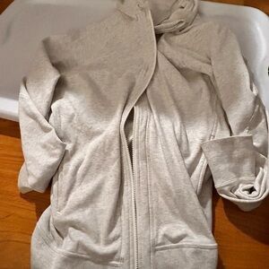 ATHLETA GRAY LONG HOODIE